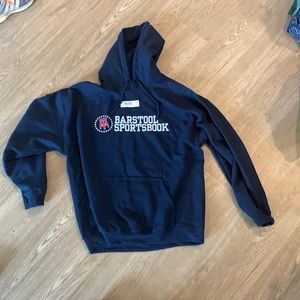 Official Barstool Sportsbook Navy Large Hoodie
